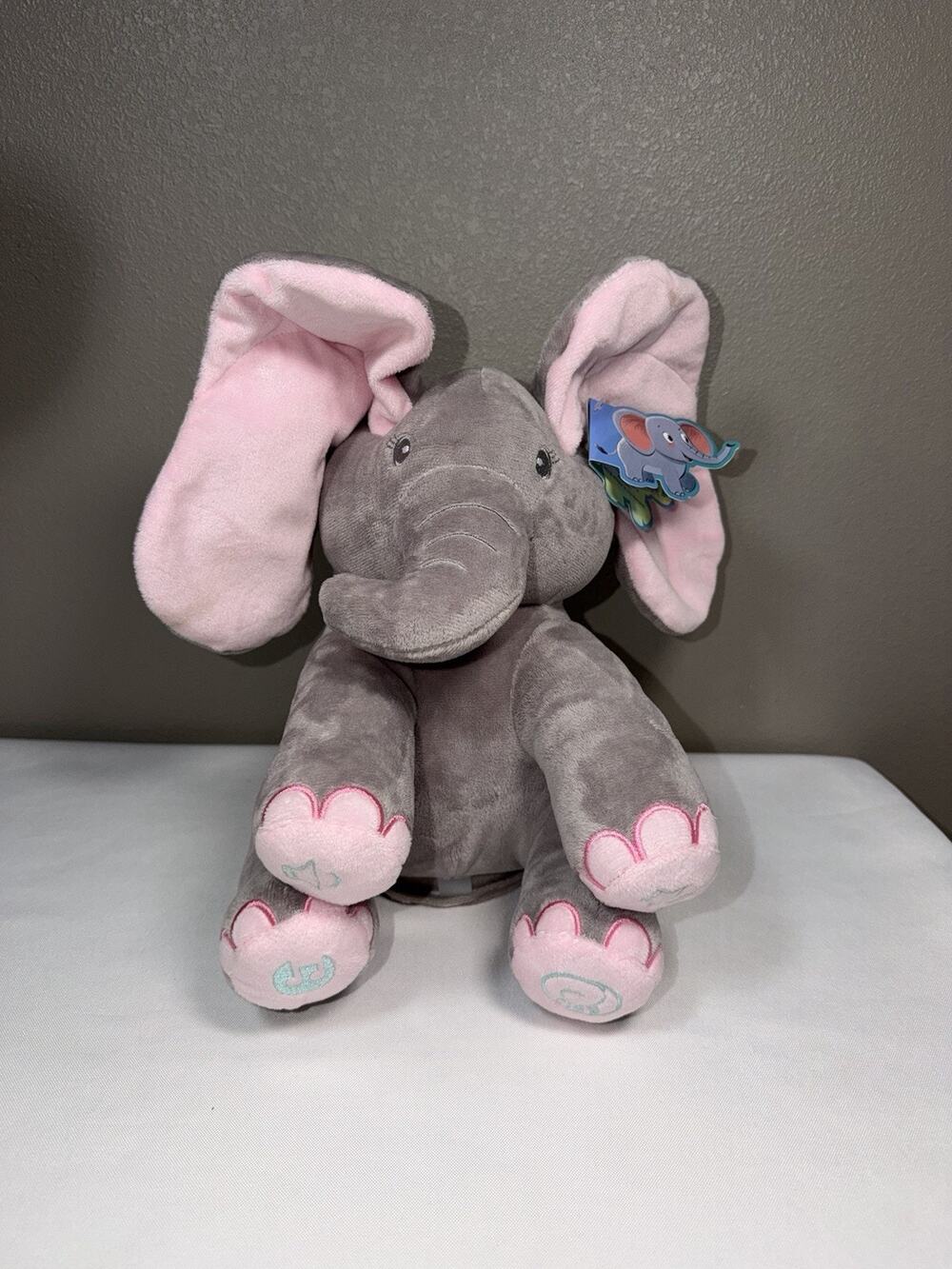 Dimple Animated Plush Singing Kaia Elephant with Peek-a-boo Interactive 11.5”